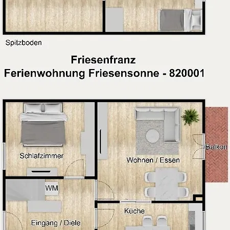 Apartmán Friesenfranz Friesensonne